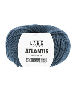 Pelote de laine vierge ATLANTIS - Lang Yarns 0088 Bleu