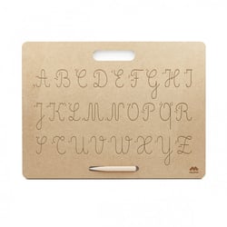Tablette écriture majuscules cursives Montessori - Mazafran