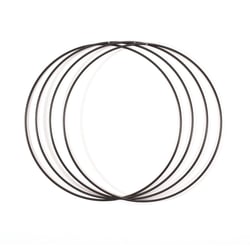 Lot de 4 anneaux en métal - Ø 30 cm x 3 mm - Noir - Vaessen Creative