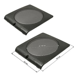 Grille haut-parleur porte avant VW Golf II Jetta II - Noir - 130 mm