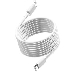Avizar Câble USB-C vers USB-C pour Smartphone / Laptop Quick Charge 40W avec Cordon 2m Blanc
