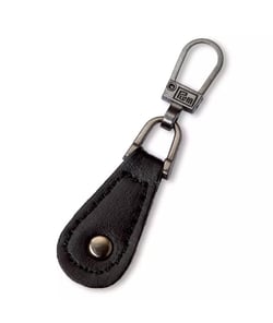 Tirette de fermeture Fashion-Zip cuir imitation noir ronde - Prym Noir