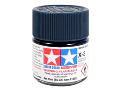 Mini pot de peinture acrylique 10 ml pour maquette T2M - X3 bleu royal brillant 81503