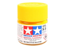 Mini pot de peinture acrylique 10 ml pour maquette T2M - X8 jaune citron brillant 81508