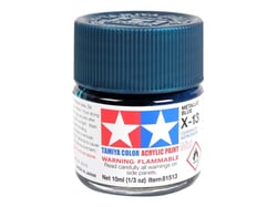 Mini pot de peinture acrylique 10 ml pour maquette T2M - X13 bleu métal brillant 81513