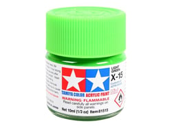 Mini pot de peinture acrylique 10 ml pour maquette T2M - X15 vert pâle brillant 81515