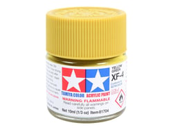 Mini pot de peinture acrylique 10 ml pour maquette T2M - XF4 vert jaune mat 81704