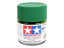 Mini pot de peinture acrylique 10 ml pour maquette T2M - XF5 vert mat 81705