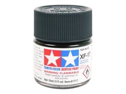 Mini pot de peinture acrylique 10 ml pour maquette T2M - XF17 bleu mer fonçé 81717
