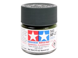 Mini pot de peinture acrylique 10 ml pour maquette T2M - XF27 vert noir mat 81727