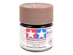 Mini pot de peinture acrylique 10 ml pour maquette T2M - XF33 bronze brillant 81533