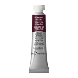 Tube de 5 ml - Peinture aquarelle Winsor & Newton - Violet de Pérylène n°470 - Extra fine - Transparent