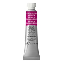 Tube de 5 ml - Peinture aquarelle Winsor & Newton - Magenta Quinacridone n°545 - Extra fine - Transparent
