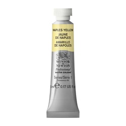 Tube de 5 ml - Peinture aquarelle Winsor & Newton - Jaune de Naples n°422 - Extra fine - Opaque