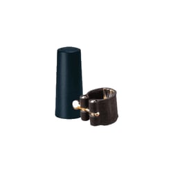 CC HS - LIGATURE CUIR SAXO BARYTON COUVRE-BEC PLASTIQUE