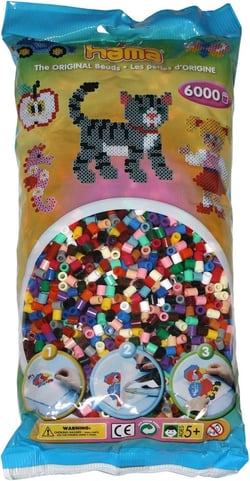 Sachet de perles Midi - Hama - 6000 pièces
