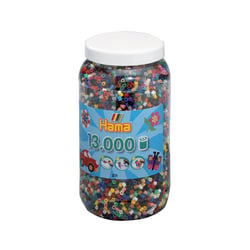 Pot de perles Hama - 5 mm - 22 couleurs - 13000 perles