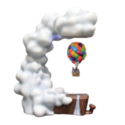 Figurine Maison Avec Ballons En