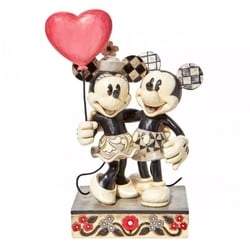 Figurine Enesco Disney Traditions - Mickey - Mickey et Minnie coeur