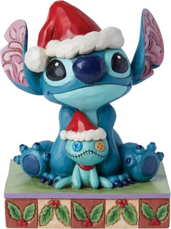 Figurine Enesco - Lilo et Stitch - Stitch et Scrump Père Noël