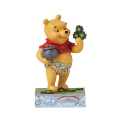 Figurine Enesco Disney Traditions - Winnie L'ourson trèfles