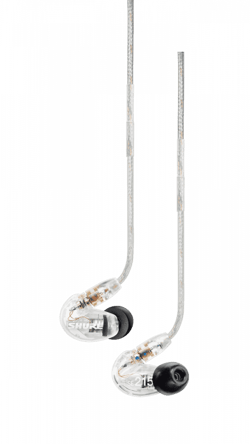 Shure SE215-CL - Ecouteurs intras dynamiques - 1 voie - Translucide