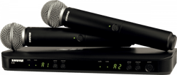 Shure BLX288E-SM58 - Système sans fil pour voix deux canaux avec deux émetteurs à main SM58
