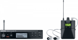 Shure P3TERA215CL-K3E - Emetteur PT3E + récepteur P3RA + écouteur intra-auriculaires SE215-CL