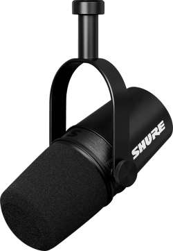 Shure MV7X - Microphone de podcast dynamique cardioïde - XLR - Noir