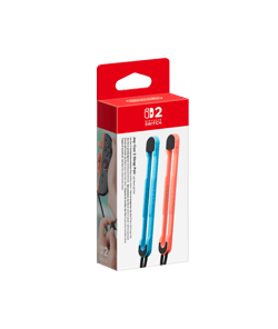 Paire de dragonnes Joy-Con 2 bleu clair / rouge clair