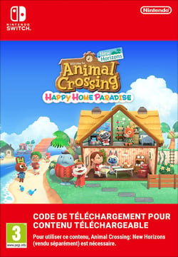 Code de téléchargement Animal Crossing : New Horizons Happy Home Paradise - Nintendo Switch