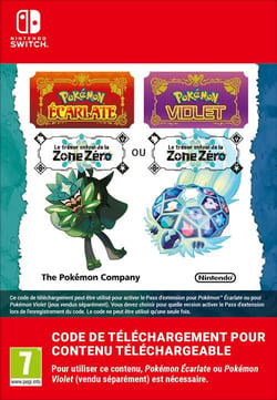 Code de téléchargement Pokémon Écarlate ou Pokémon Violet : Le trésor enfoui de la Zone Zéro - Nintendo Switch