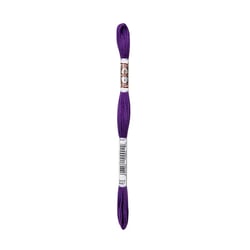 Fil à broder DMC - Coton Retors Mat - Violet métallique 2227