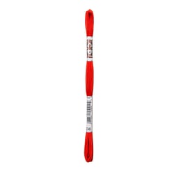 Fil à broder DMC - Coton Retors Mat - Rouge vif 2349