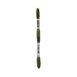 Fil à broder DMC - Coton Retors Mat - Vert cendré 2393