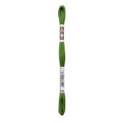 Fil à broder DMC - Coton Retors Mat - Vert mousse dorée 2469