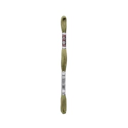 Fil à broder DMC - Coton Retors Mat - Vert tweed 2495