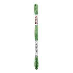 Fil à broder DMC - Coton Retors Mat - Vert fenouil 2563