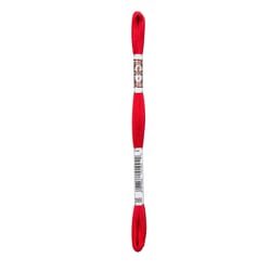 Fil à broder DMC - Coton Retors Mat - Rouge écarlate 2666