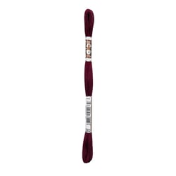 Fil à broder DMC - Coton Retors Mat - Rouge vin 2902