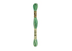 Fil à broder DMC - Mouliné spécial - Vert printemps ombré n°125