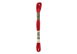 Fil à broder DMC - Mouliné spécial - Rouge carmin métallisé n°321