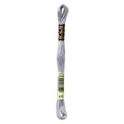 Fil à broder DMC - Mouliné spécial - Chrome métallisé n°415