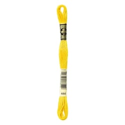 Fil à broder DMC - Mouliné spécial - Jaune vif n°444