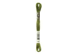 Fil à broder DMC - Mouliné spécial - Vert mousse dorée n°469