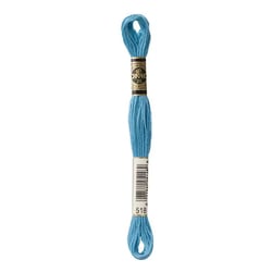Fil à broder DMC - Mouliné spécial - Bleu Nattier n°518