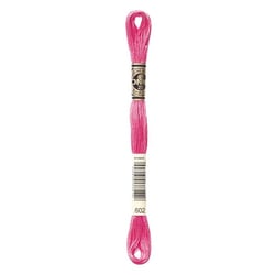 Fil à broder DMC - Mouliné spécial - Verveine rose n°602