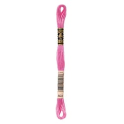Fil à broder DMC - Mouliné spécial - Rose bonbon n°603