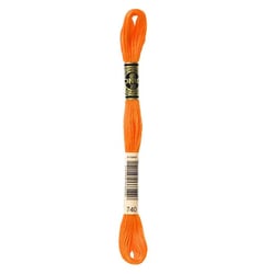 Fil à broder DMC - Mouliné spécial - Orange n°740