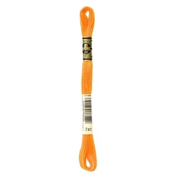 Fil à broder DMC - Mouliné spécial - Mandarine n°741